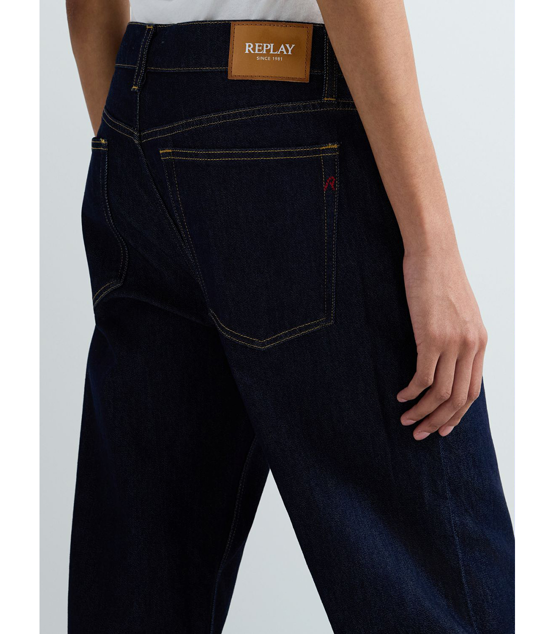 ストレートボーイフィットAUBRY インディゴストレッチデニム 詳細画像 ダークブルー 7